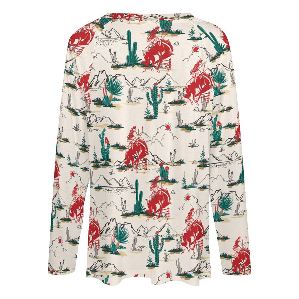 Baha Ranch Desert Rodeo Long Sleeve Top by Baha Ranch Western Wear - product image 3