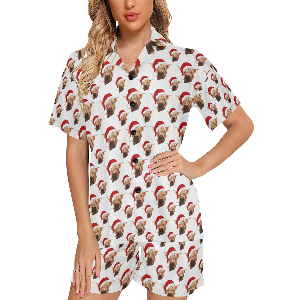 Baha Ranch Highland Christmas Cow Women's Western Pajama Set by Baha Ranch Western Wear