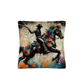 Baha Ranch Painted Cowboy Throw Pillow Case Made in America by Baha Ranch Western Wear - product image 3