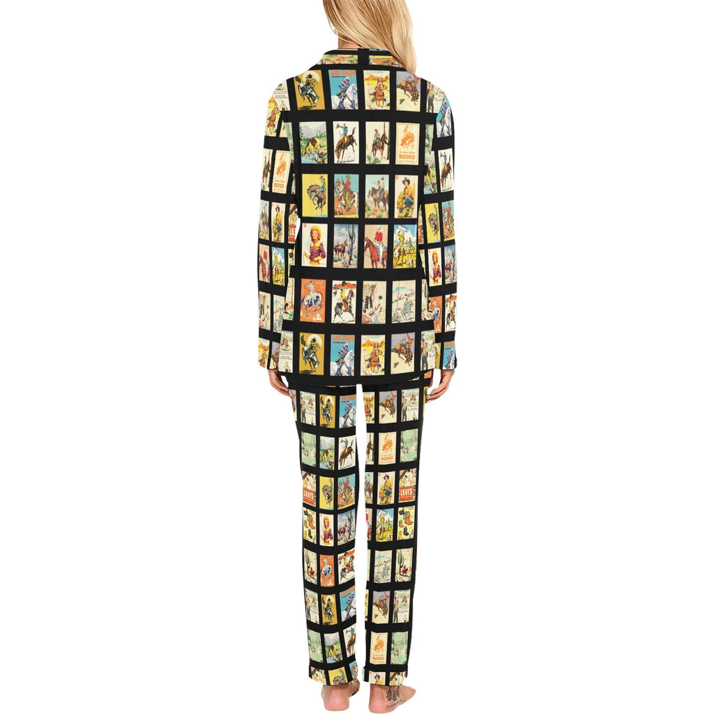 Baha Ranch Cowboy Collage Women's Western Pajama Set by Baha Ranch Western Wear - product image 2