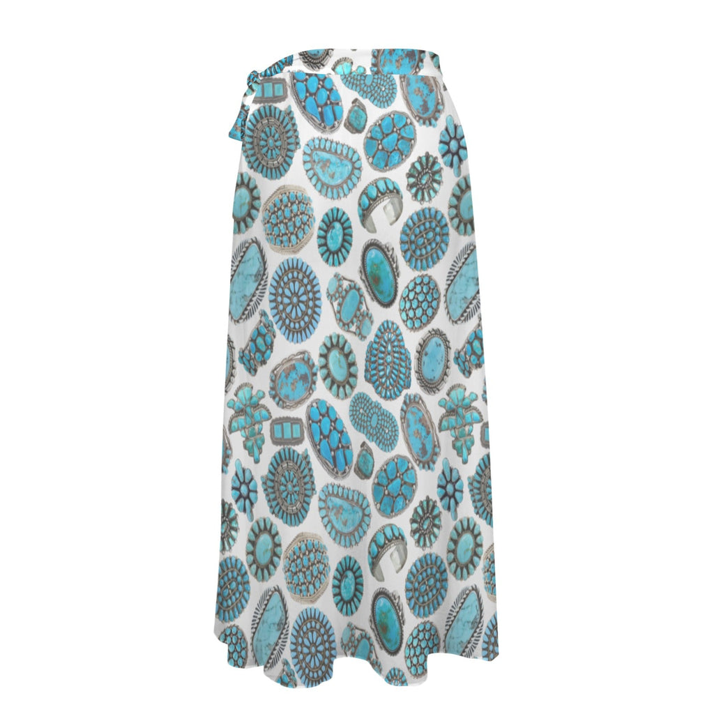 Baha Ranch All Turquoise Beach Coverup Skirt by Baha Ranch Western Wear - product image 6