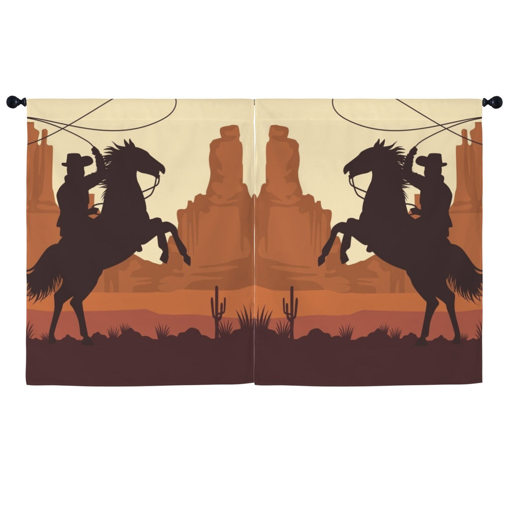 Baha Ranch Desert Cowboy Curtains 52"x63" (2-Piece) Made in America by Baha Ranch Western Wear - product image 2