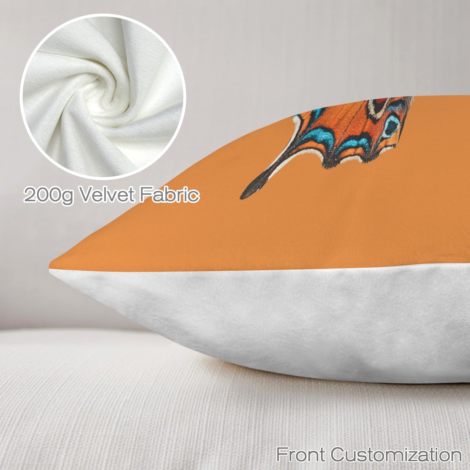 Baha Ranch Butterfly Velvety Soft Pillow Cover Made in America by Baha Ranch Western Wear - product image 3