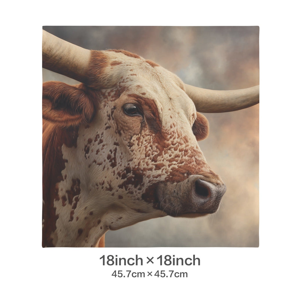 Baha Ranch Western Ranch Bull Velvety Soft Pillow Cover Made in America by Baha Ranch Western Wear - product image 3