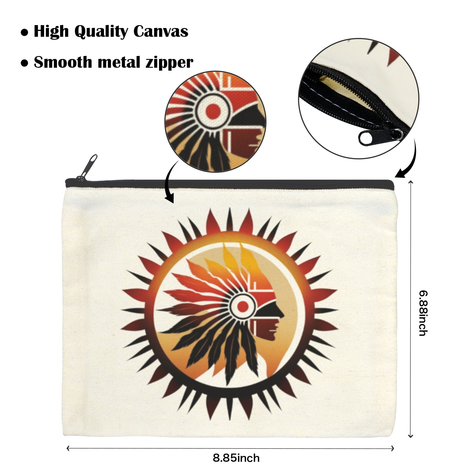 Baha Ranch Native Sun Cosmetic Bag Pack of 5 Made in America by Baha Ranch Western Wear - product image 3
