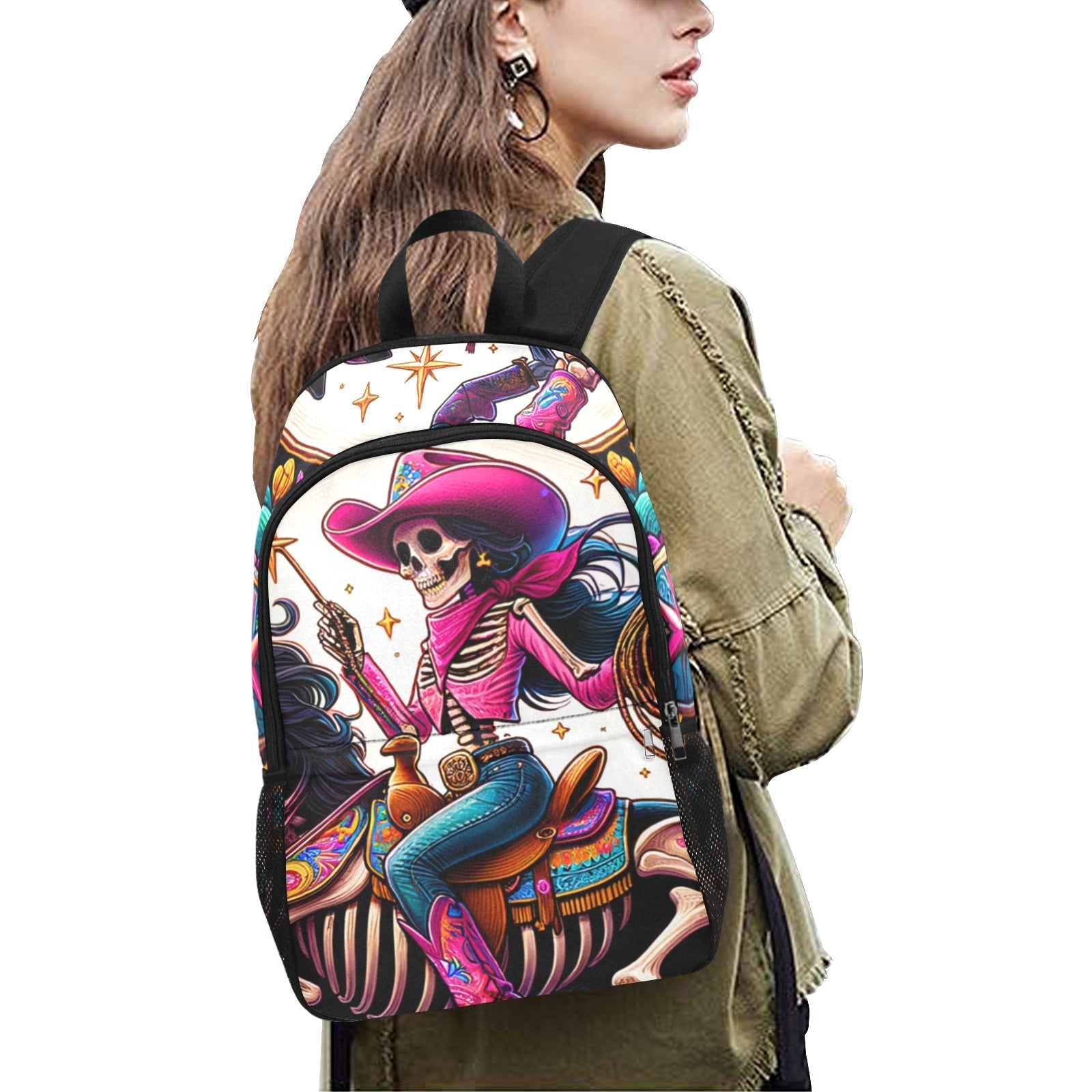 Baha Ranch Skeleton Cowgirl Backpack by Baha Ranch Western Wear - product image 2