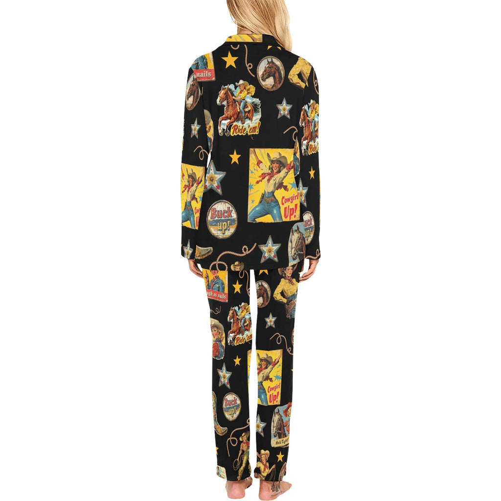 Baha Ranch Vintage Cowgirl Collage Western Pajama Set by Baha Ranch Western Wear - product image 2