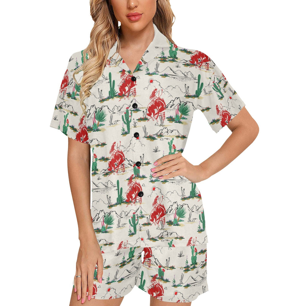 Baha Ranch Desert Rodeo Womens Short Pajama Set by Baha Ranch Western Wear