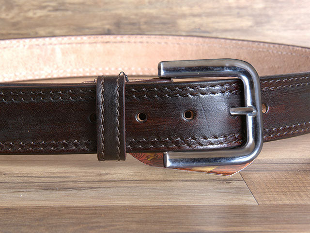 HILASON Western Genuine Leather Belt for Men Women Cowboy Cowgirl Handmade Unisex Full Grain Heavy Duty Jeans