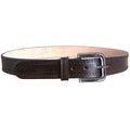 Hilason Vegetable-Tanned Cowhide Western Belt, Dark Brown