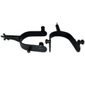 Hilason Western Black Steel Youth 15 Degree Bull Riding Spurs Pair