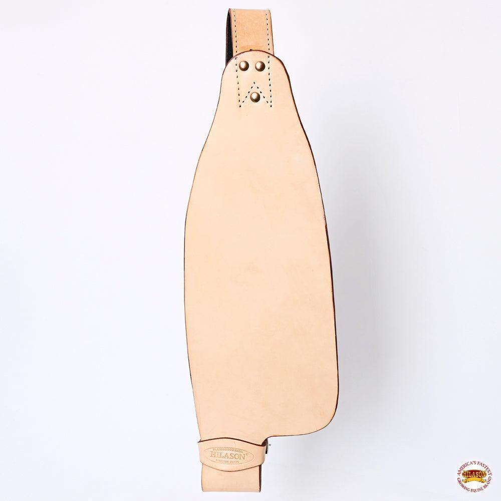 Hilason Genuine Leather Saddle Fender Pair with Hobble Straps, Tan