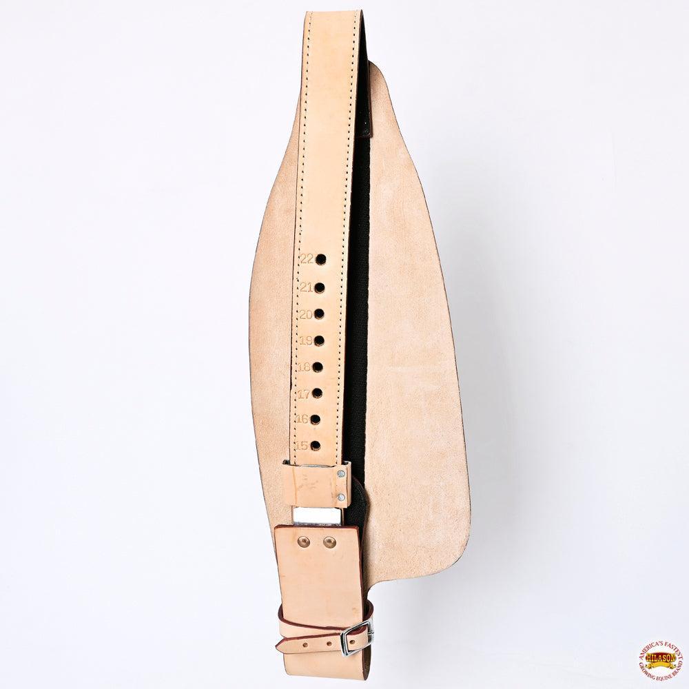 Hilason Genuine Leather Saddle Fender Pair with Hobble Straps, Tan