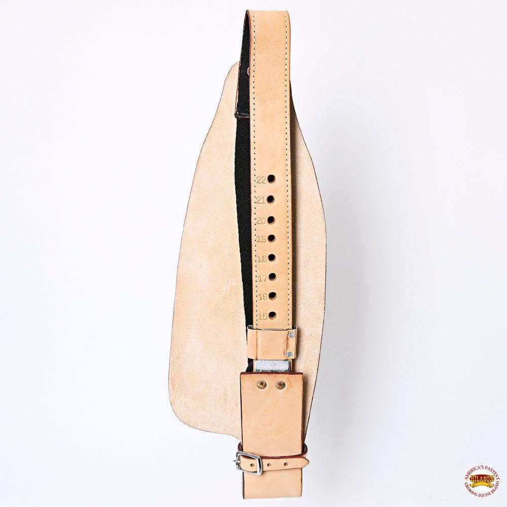 Hilason Genuine Leather Saddle Fender Pair with Hobble Straps, Tan