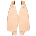 Hilason Genuine Leather Saddle Fender Pair with Hobble Straps, Tan