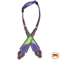 HILASON Western Horse Headstall Tack Genuine American Leather Dark Brown