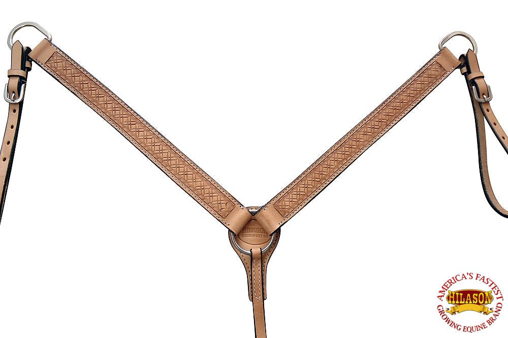 HILASON Western Horse Breast Collar American Leather Hand Tool | for Horses
