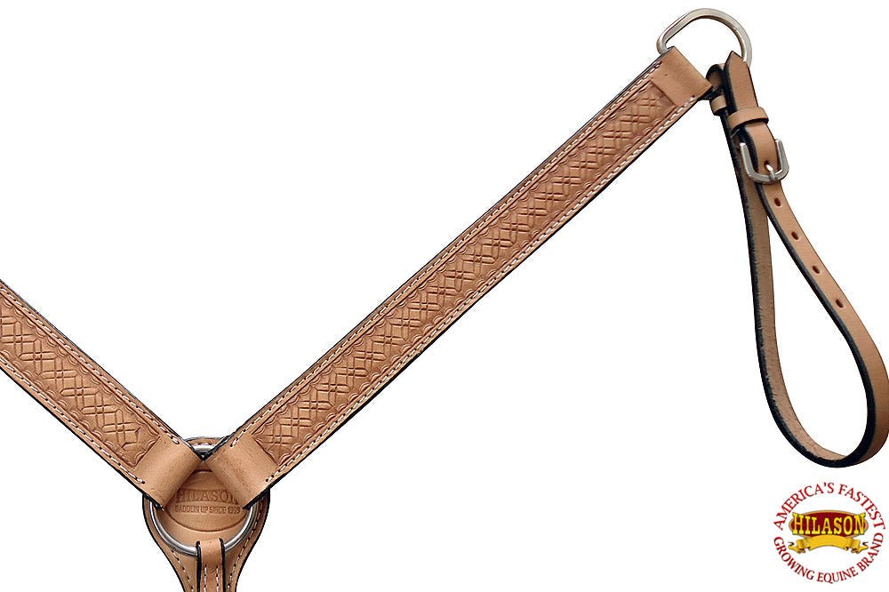 HILASON Western Horse Breast Collar American Leather Hand Tool | for Horses