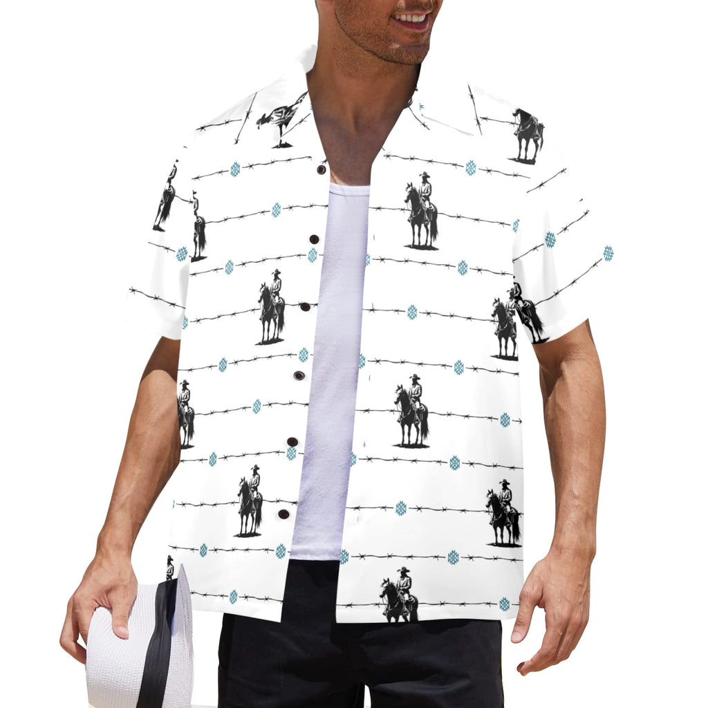 Baha Ranch Saddle Up Western Hawaiian Shirt Made in America by Baha Ranch Western Wear - product image 3