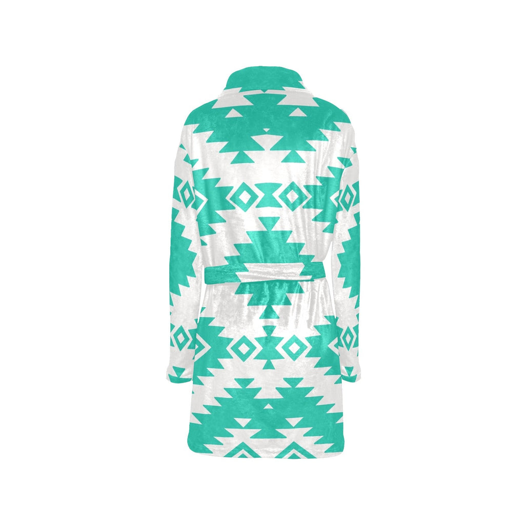 Baha Ranch Turquoise Aztec Women's Western Bath Robe by Baha Ranch Western Wear - product image 4