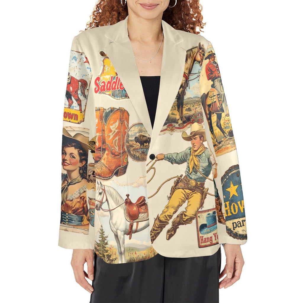 Baha Ranch Old West Cowboy Western Cowgirl Vintage Retro Women's Blazer by Baha Ranch Western Wear - product image 5