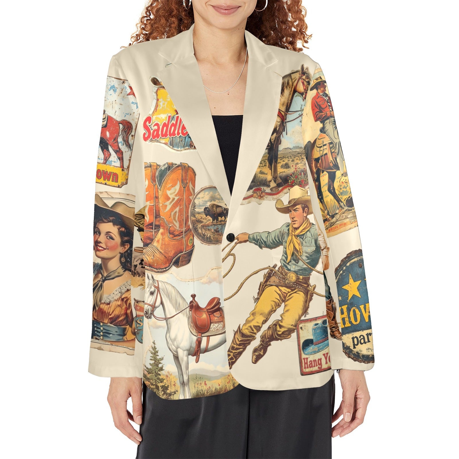 Baha Ranch Old West Cowboy Western Cowgirl Vintage Retro Women's Blazer by Baha Ranch Western Wear - product image 5