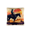 Baha Ranch Watercolor Desert Cowboy Throw Pillow Case Made in America by Baha Ranch Western Wear - product image 3