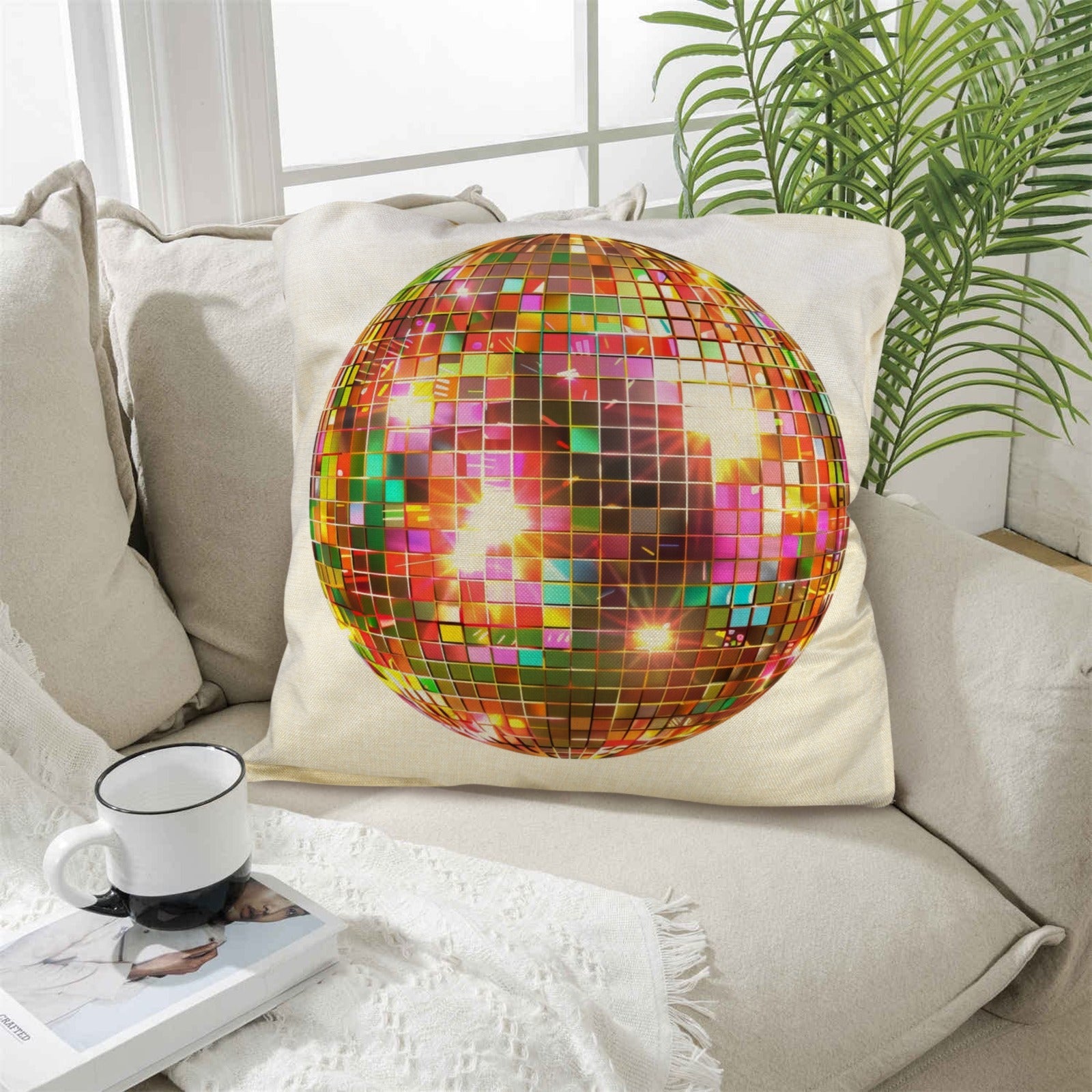 Baha Ranch Disco Ball Pillow Case Made in America by Baha Ranch Western Wear