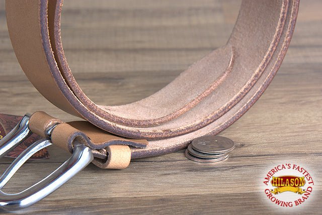 Unisex Full Grain Leather Belt With Vegetable Tanned Finish And Handcrafted Quality