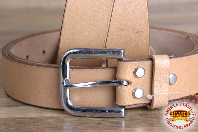 HILASON Western Genuine Leather Belt for Men Women Cowboy Cowgirl Handmade Unisex Full Grain Heavy Duty Jeans
