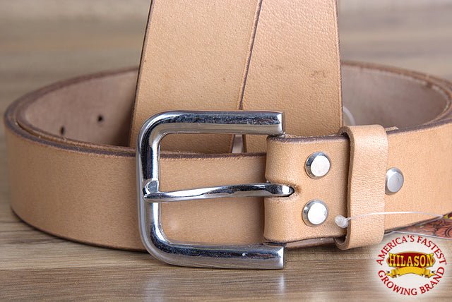 Unisex Full Grain Leather Belt With Vegetable Tanned Finish And Handcrafted Quality