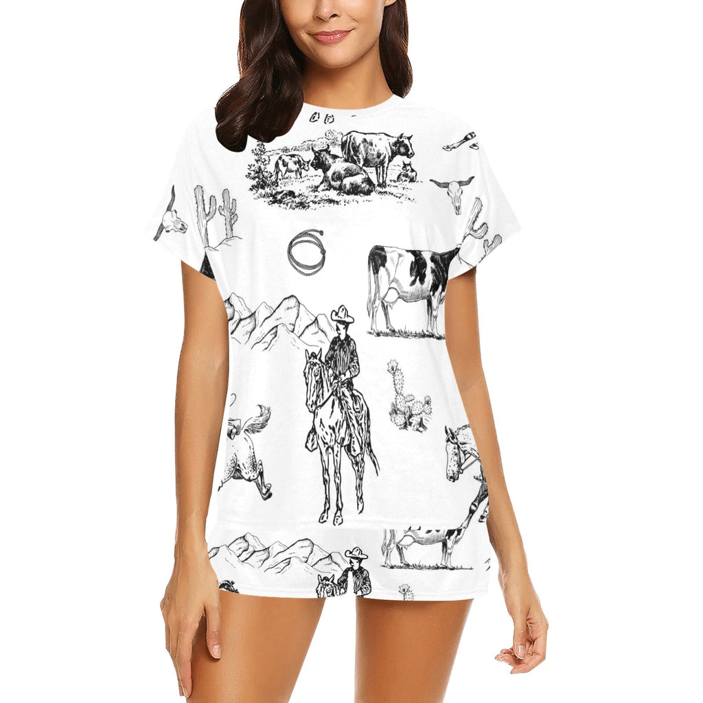 Baha Ranch Ranch Life Women's Short and Top Pajama Set by Baha Ranch Western Wear
