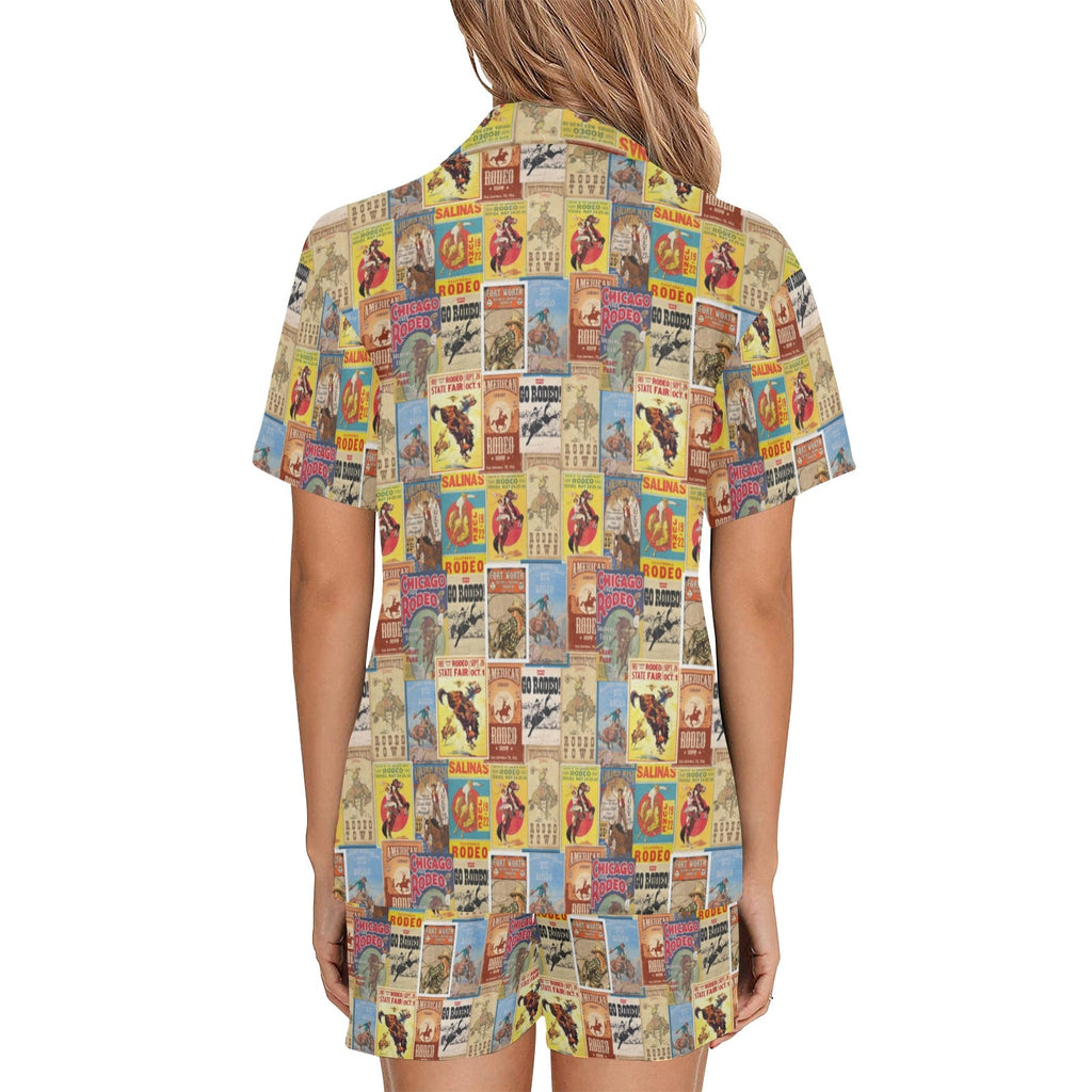 Baha Ranch Vintage Rodeo Poster Women's Western Pajama Set by Baha Ranch Western Wear - product image 4