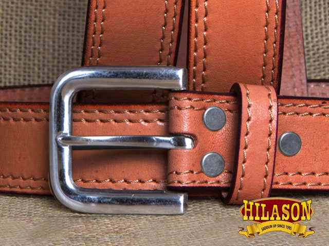 HILASON Western Genuine Leather Belt for Men Women Cowboy Cowgirl Handmade Unisex Full Grain Heavy Duty Jeans