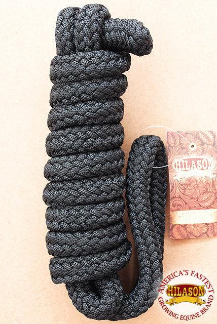 Hilason Horse Riding Poly Lead Rope Blue Tan  1" X 9 Ft.