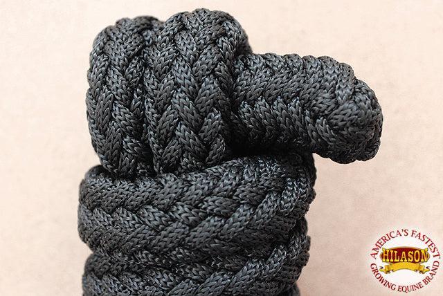 Hilason Horse Riding Poly Lead Rope Blue Tan  1" X 9 Ft.