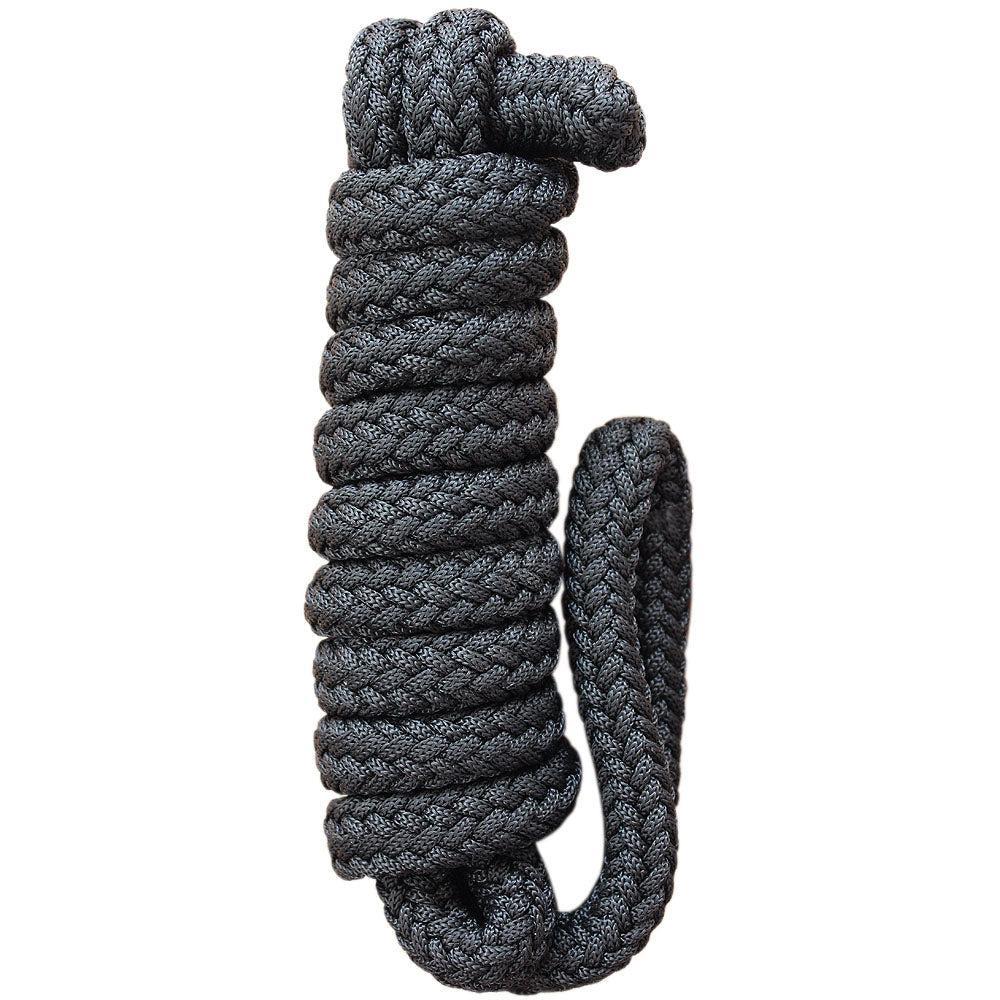 Hilason Horse Riding Poly Lead Rope Blue Tan  1" X 9 Ft.