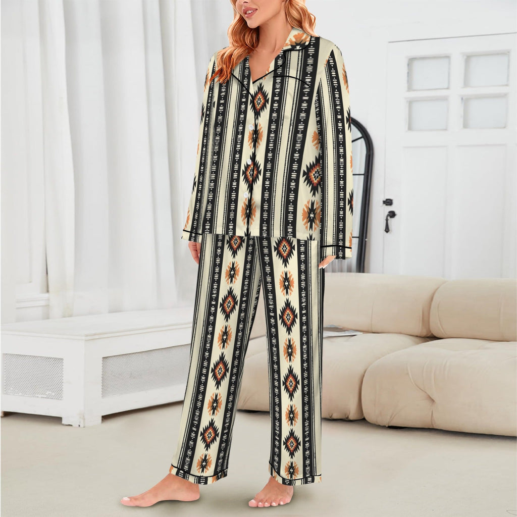 Baha Ranch Colores de Mexico Southwestern Aztec Satin pajamas by Baha Ranch Western Wear - product image 4