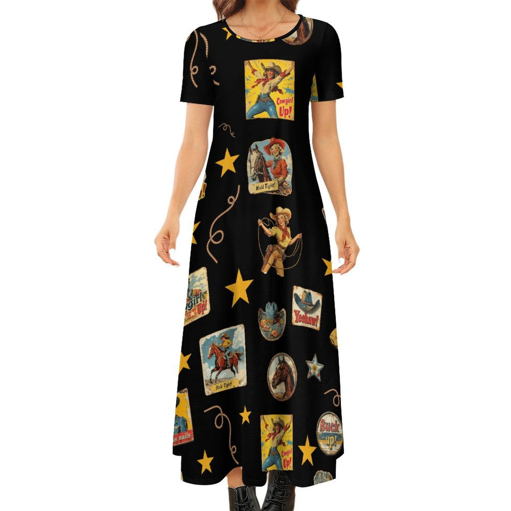 Baha Ranch Vintage Cowgirl Collage Western Dress by Baha Ranch Western Wear - product image 2