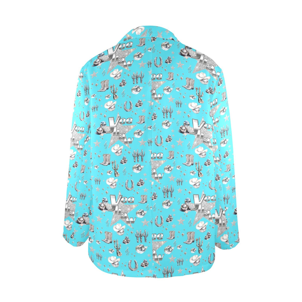 Baha Ranch Turquoise YEEHAW Rhinestone Cowgirl Blazer by Baha Ranch Western Wear - product image 7