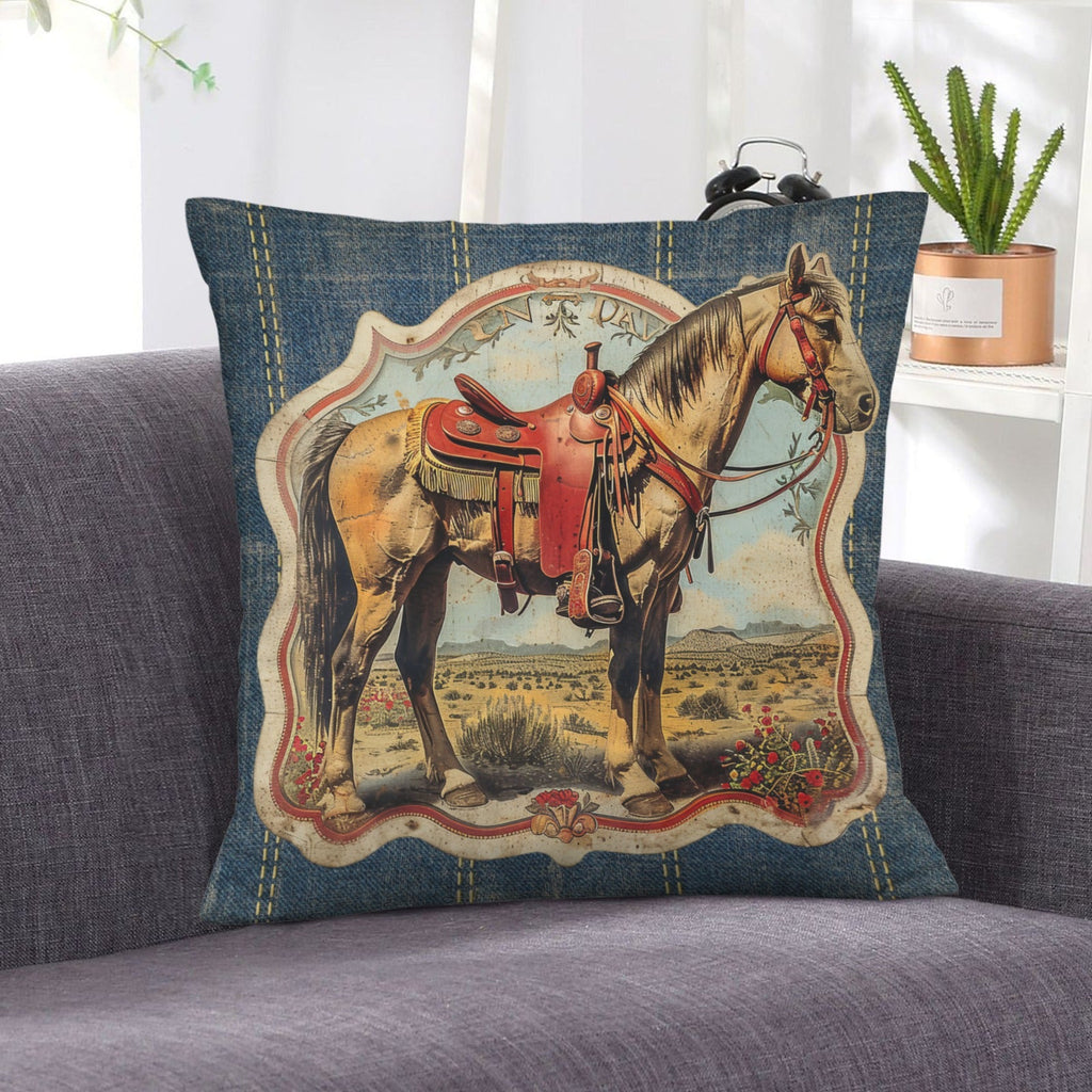 Baha Ranch Vintage Horse Velvety Soft Pillow Case Made in America by Baha Ranch Western Wear - product image 6