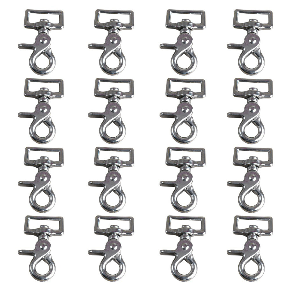 4 Pack 1-1/2 In. Horse Die Cast Trigger Snap Square Eye Nickel Plated