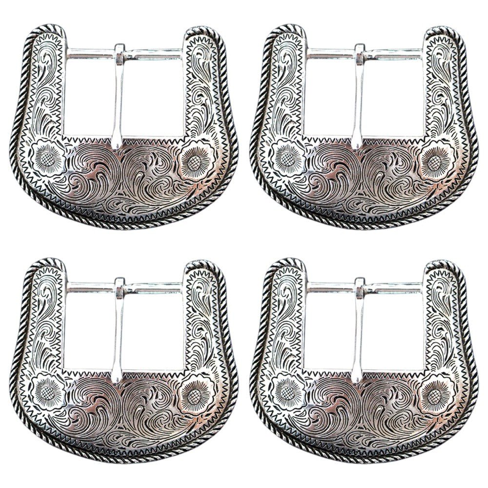 Hilason W. H. Tk. Die Cast Belt Buckle Silver Plt. Concho – Hilason