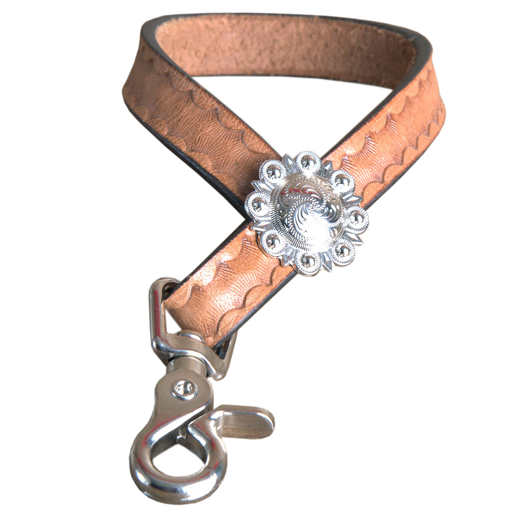 HILASON 4 Inch Leather Horse Tie Down Hobble Keeper Sunset Hand Tool | Ties Straps for Horses