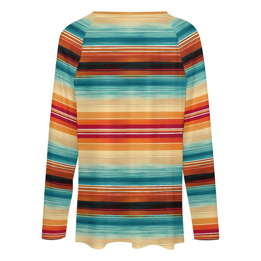 Baha Ranch Long Sleeve Southwestern Serape Top by Baha Ranch Western Wear - product image 4