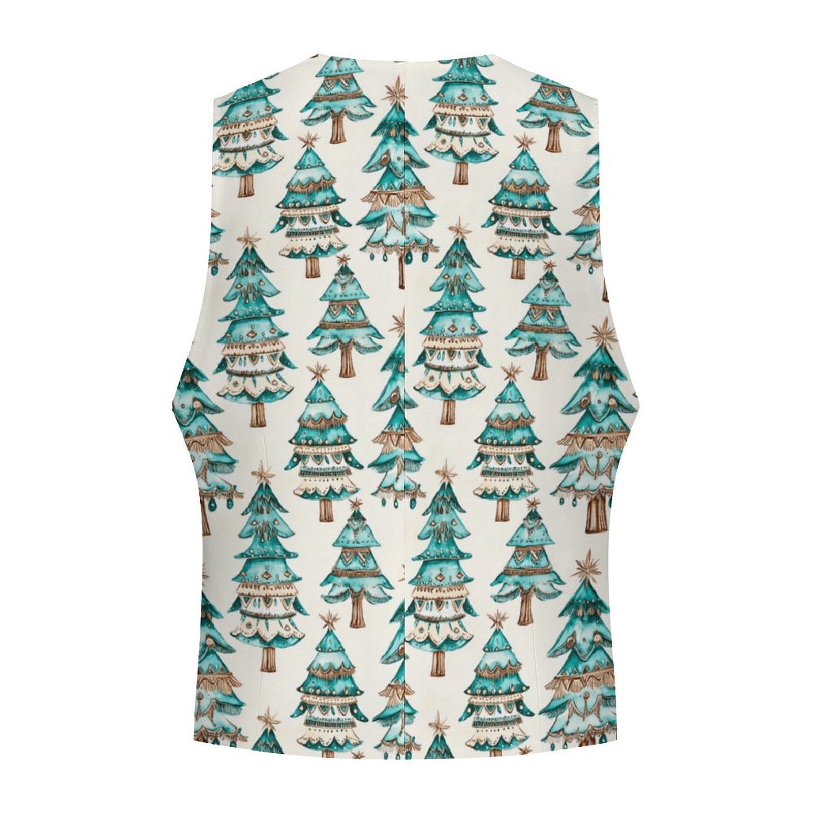 Baha Ranch Turquoise Christmas Trees Men's Western Vest by Baha Ranch Western Wear - product image 3
