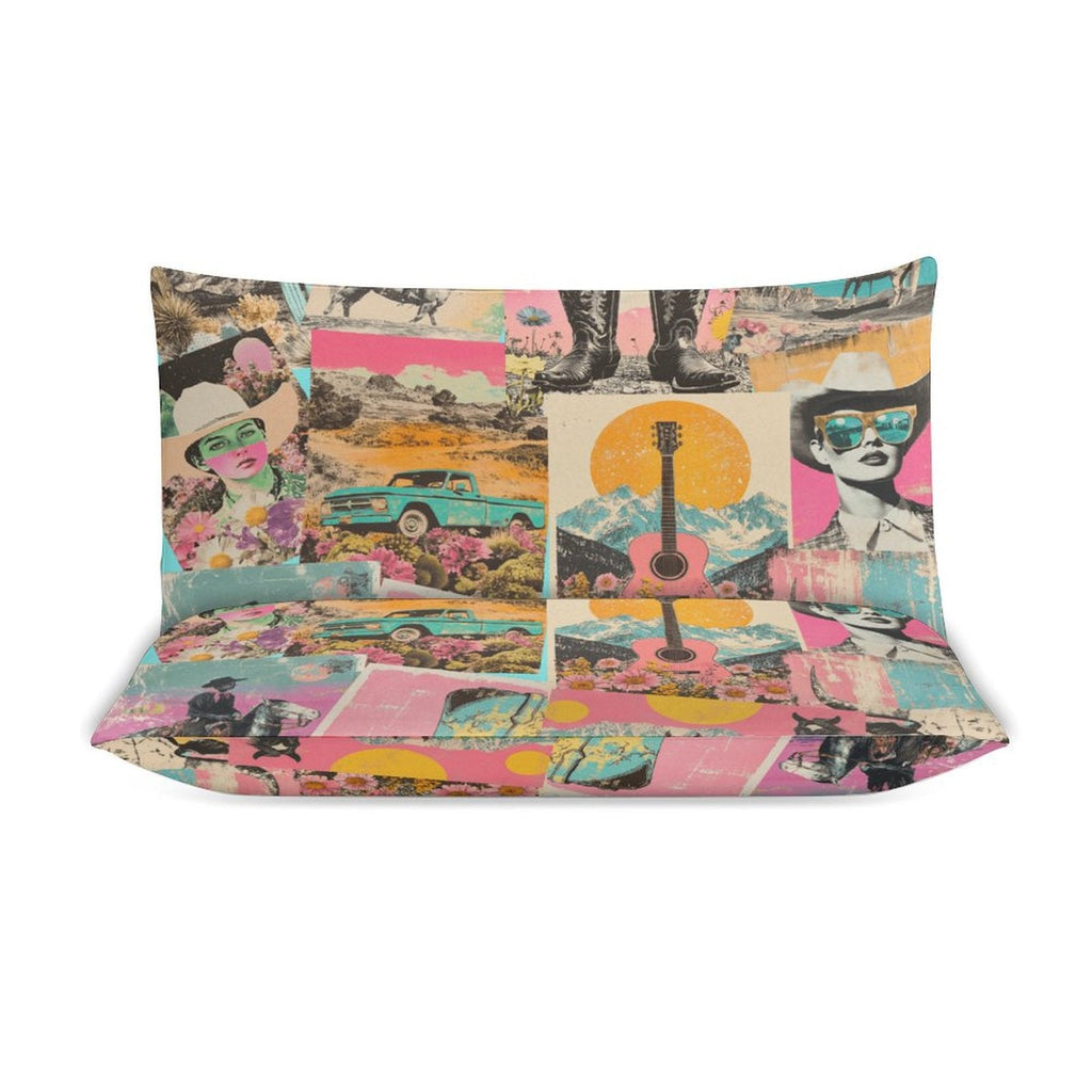 Baha Ranch Retro Pop Western 3-Piece Bedding Set (1 Duvet Cover + 2 Pillow Shams) – 102"×90" by Baha Ranch Western Wear -...