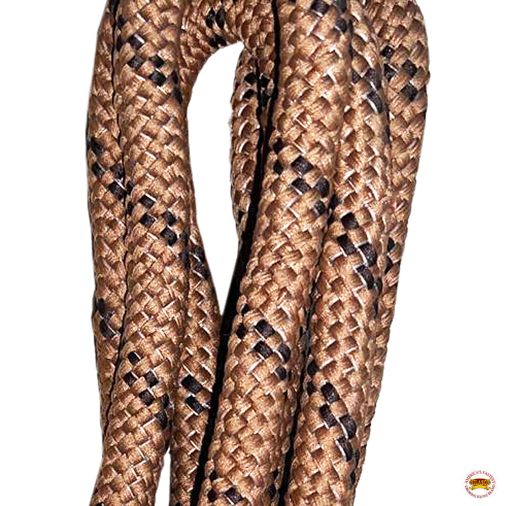 9 Feet Hilason Horse Riding Nylon Round Lead Rope Brown