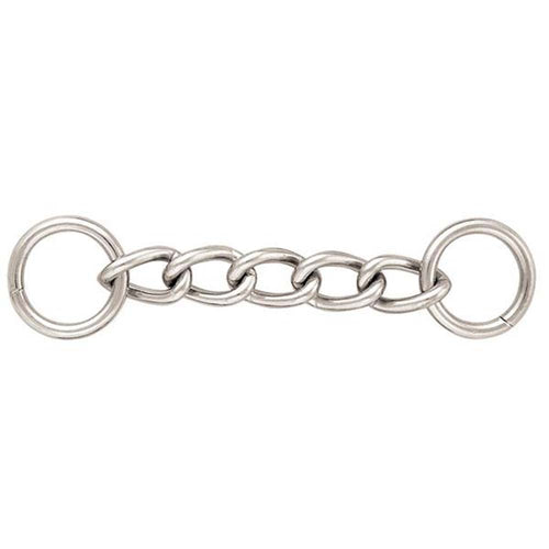 4" Hilason H. Tk. Curb Chain W/ 3/4" Rings 6 Links Chrome Plt. –
