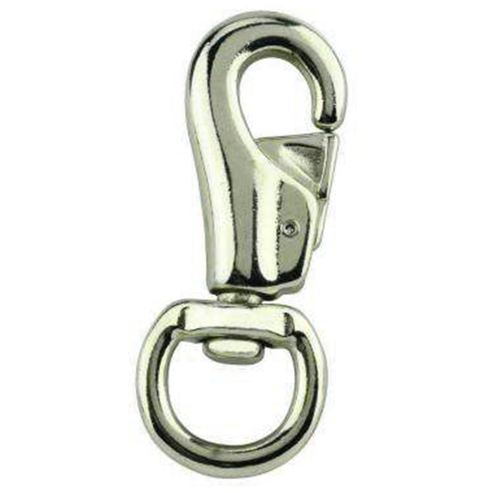 HILASON 7/8 In. X 4 H. Tk. Malleable Iron Nickel Plt. Bull Snap –